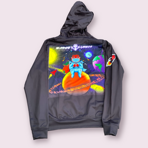 Black space hoodie