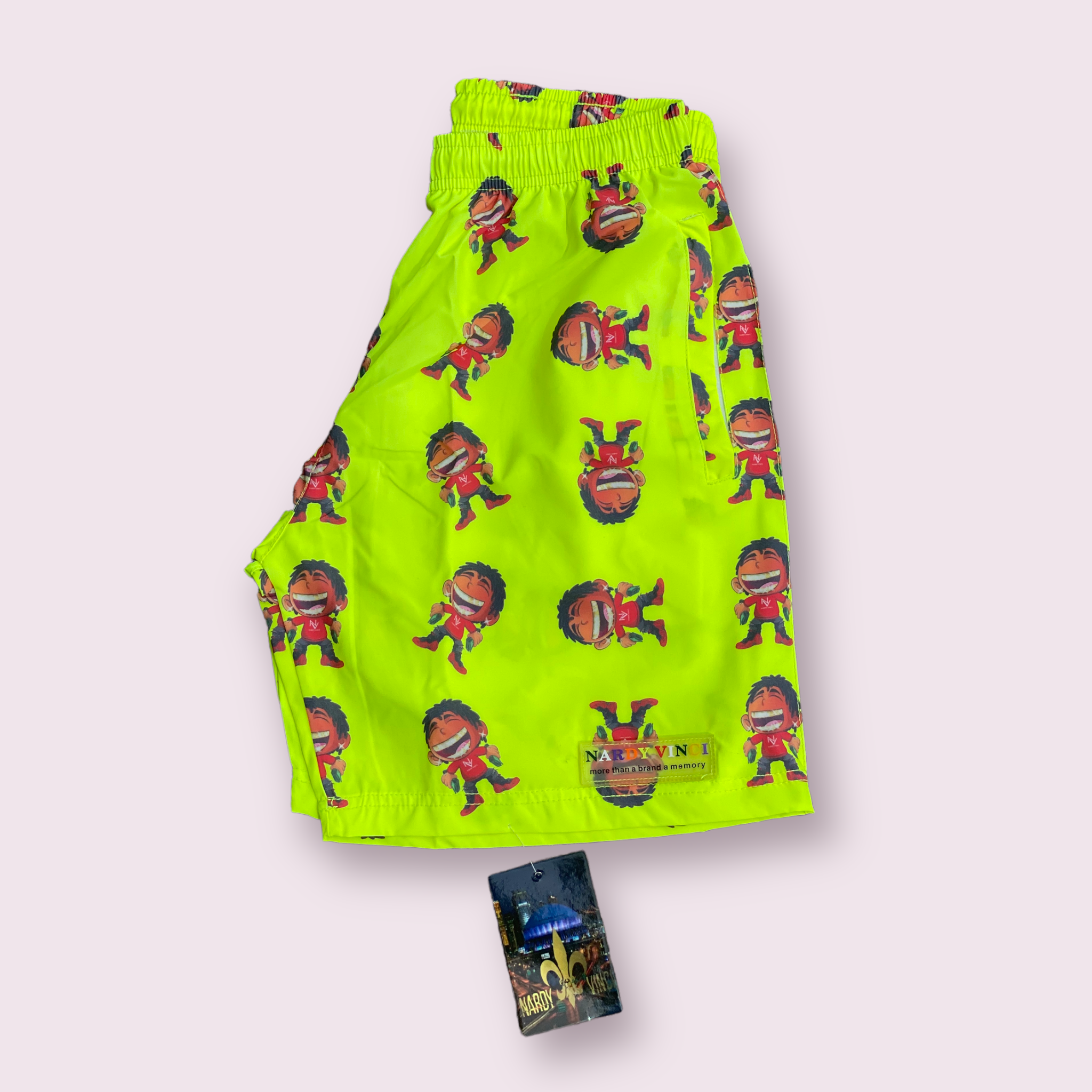 Neon yellow nardy shorts