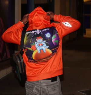 Orange nardy space hoodie