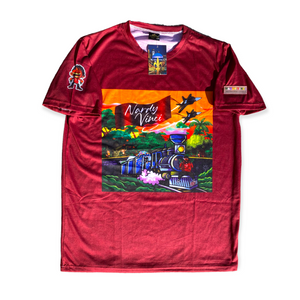 Maroon nardy vinci jungle T’S