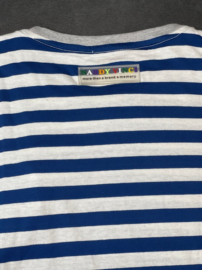 Navy striped vinci